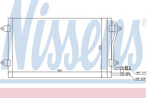 NISSENS 94258 Конденсатор, кондиционер