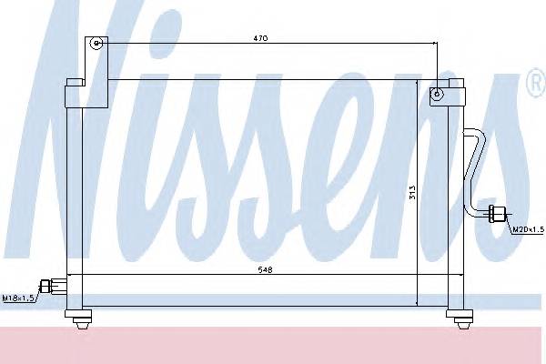 NISSENS 94751 Конденсатор, кондиционер NISSENS 94751 Конденсатор, кондиционер