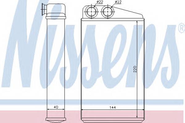 NISSENS 73249 Теплообменник, отопление с