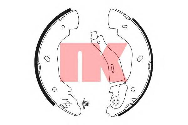 NK 2725676 Комплект тормозных колодок