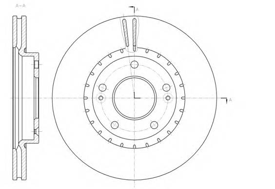 ROADHOUSE 61434.10 Тормозной диск