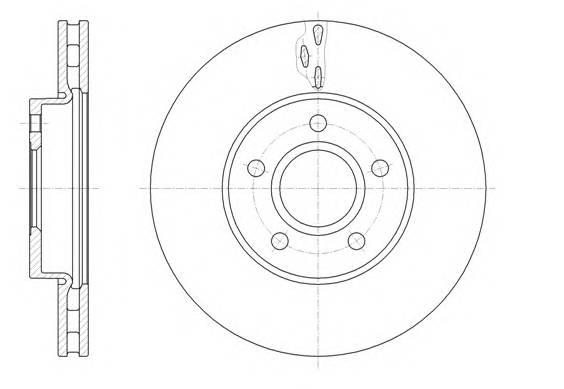 ROADHOUSE 6156010 Гальмiвний диск