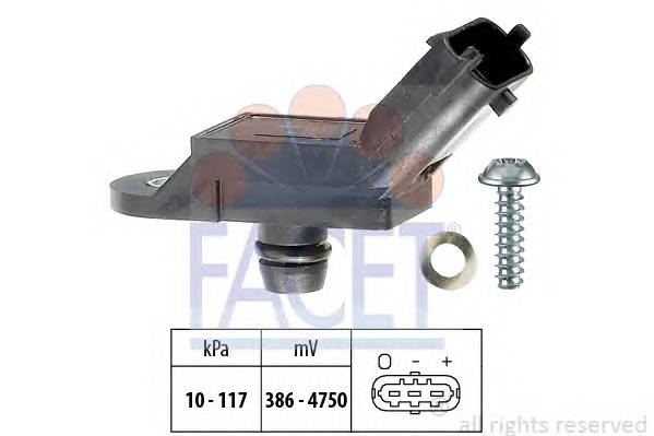 FACET 10.3133 Датчик давления воздуха, вы...