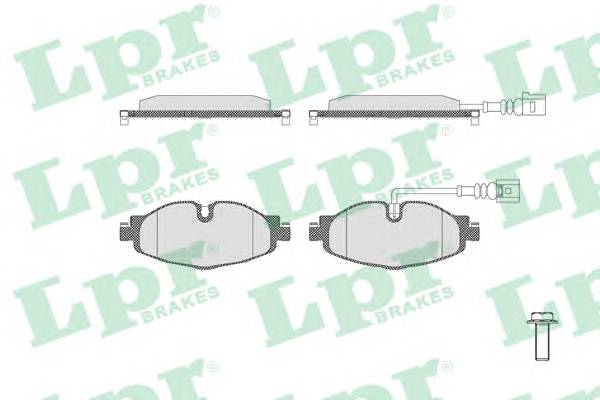 LPR 05P1834 Комплект тормозных колодок