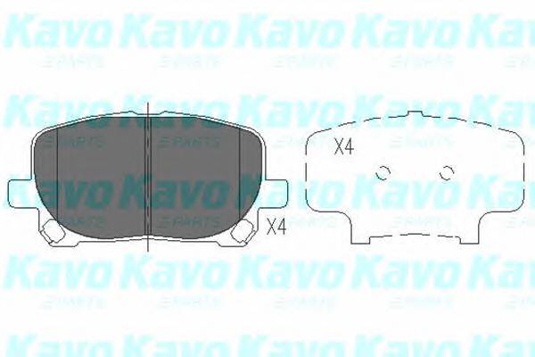 KAVO PARTS KBP-9021 Комплект гальмівних колодо... KAVO PARTS KBP-9021 Комплект гальмівних колодо...