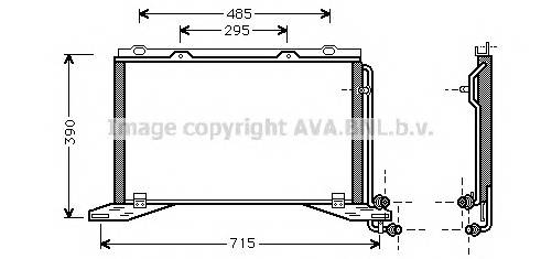 AVA QUALITY COOLING MS5222 Конденсатор, кондиционер AVA QUALITY COOLING MS5222 Конденсатор, кондиционер
