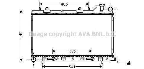 AVA QUALITY COOLING SU2075 Радиатор, охлаждение двига