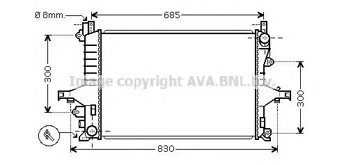 AVA QUALITY COOLING VOA2114 Радіатор, охолодження двиг... AVA QUALITY COOLING VOA2114 Радіатор, охолодження двиг...
