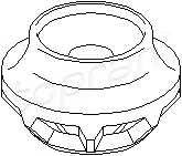 TOPRAN 102 828 Опорне кільце, опора стійки...