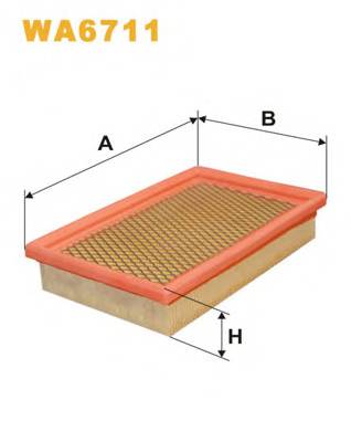 WIX FILTERS WA6711 Повітряний фільтр WIX FILTERS WA6711 Повітряний фільтр