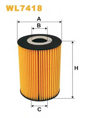 WIX FILTERS WL7418 Масляний фільтр WIX FILTERS WL7418 Масляний фільтр