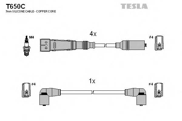 TESLA T650C Комплект проводов зажигани