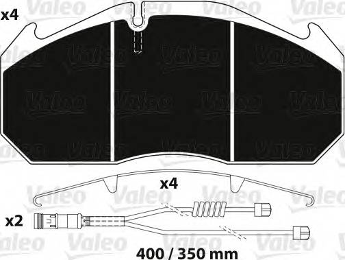 VALEO 882216 Комплект тормозных колодок... VALEO 882216 Комплект тормозных колодок...
