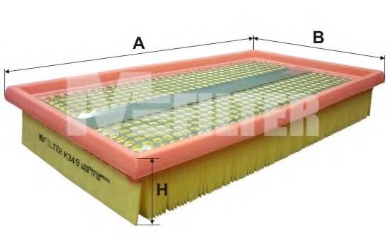 MFILTER K349 Фільтр салону MFILTER K349 Фільтр салону