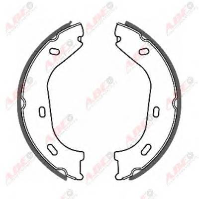 ABE CRM000ABE Комплект тормозных колодок