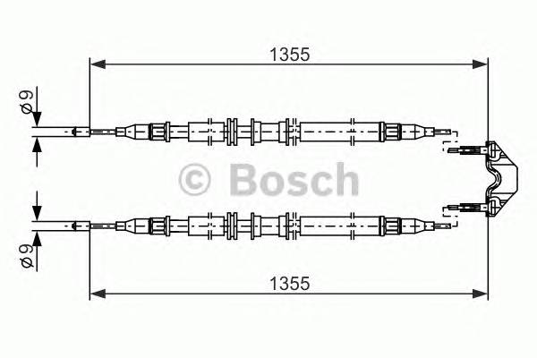 BOSCH 1 987 477 868 Трос, стоянкова гальмівна с... BOSCH 1 987 477 868 Трос, стоянкова гальмівна с...