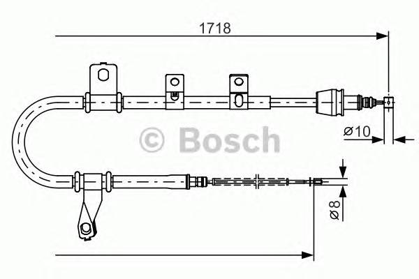 BOSCH 1 987 482 209 Трос, стояночная тормозная ... BOSCH 1 987 482 209 Трос, стояночная тормозная ...