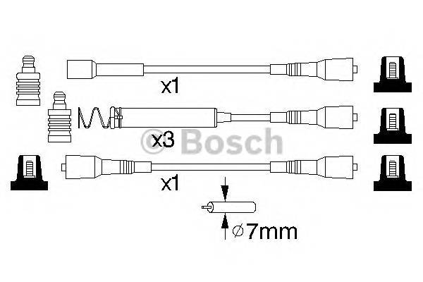 BOSCH 0 986 356 850 Комплект дротів запалюванн...