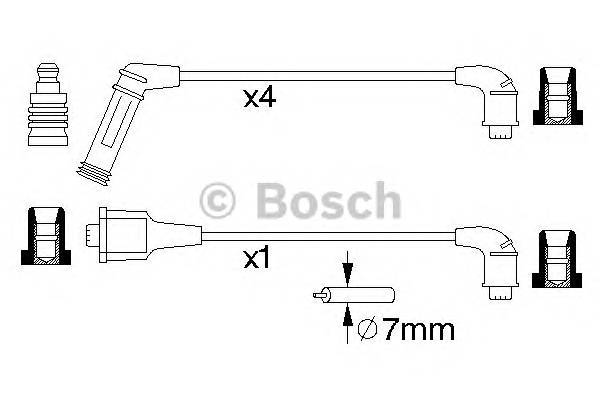 BOSCH 0 986 356 990 Комплект проводов зажигани