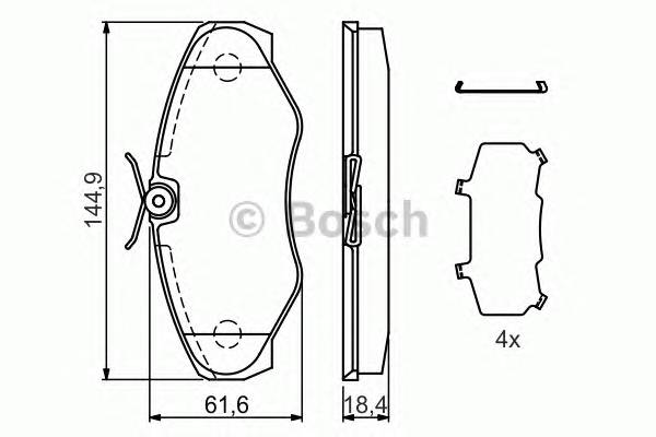 BOSCH 0 986 424 531 Комплект тормозных колодок... BOSCH 0 986 424 531 Комплект тормозных колодок...