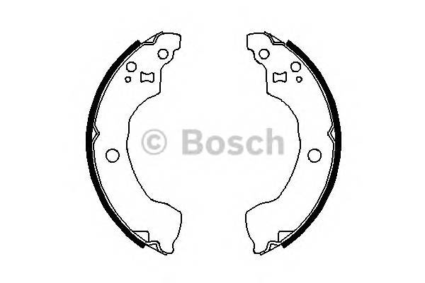 BOSCH 0 986 487 691 Комплект тормозных колодок