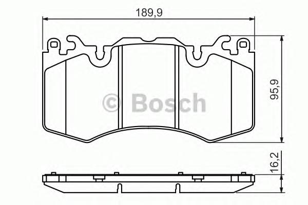 BOSCH 0 986 494 440 Комплект тормозных колодок