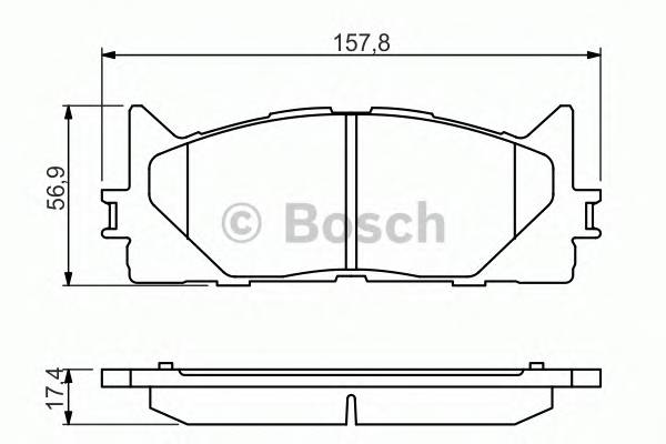 BOSCH 0 986 494 430 Комплект тормозных колодок...