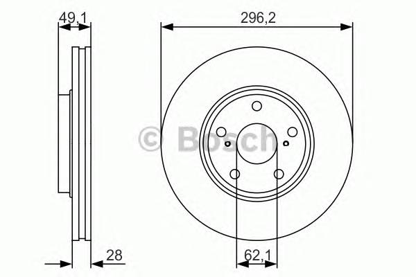 BOSCH 0 986 479 R28 Тормозной диск BOSCH 0 986 479 R28 Тормозной диск