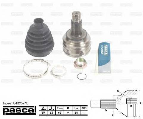 PASCAL G1B009PC Шарнирный комплект, привод