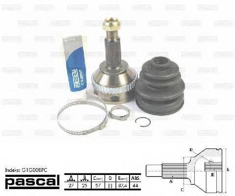 PASCAL G1G008PC Шарнирный комплект, привод