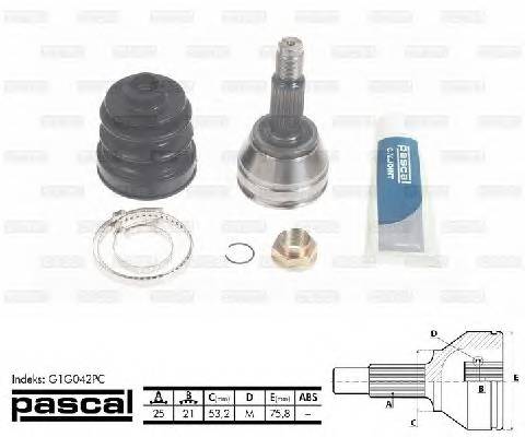 PASCAL G1G042PC Шарнирный комплект, привод... PASCAL G1G042PC Шарнирный комплект, привод...