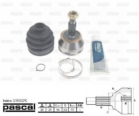 PASCAL G1R002PC Шарнирный комплект, привод