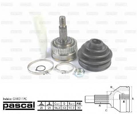 PASCAL G1R011PC Шарнірний комплект, привод