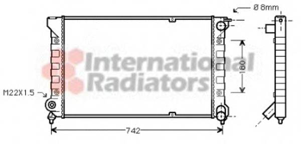 VAN WEZEL 58002041 Радіатор, охолодження двиг... VAN WEZEL 58002041 Радіатор, охолодження двиг...
