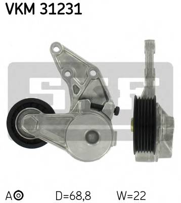 SKF VKM 31231 Натяжной ролик, поликлинов