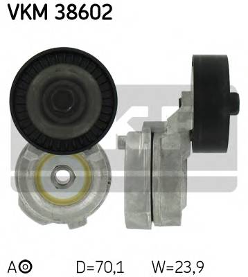 SKF VKM 38602 Натяжний ролик, поліклінов... SKF VKM 38602 Натяжний ролик, поліклінов...