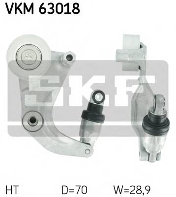 SKF VKM 63018 Натяжной ролик, поликлинов