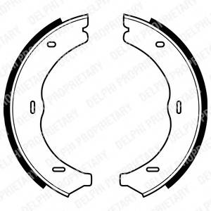DELPHI LS1967 Комплект тормозных колодок