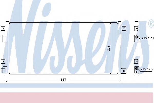 NISSENS 940004 Конденсатор, кондиціонер NISSENS 940004 Конденсатор, кондиціонер