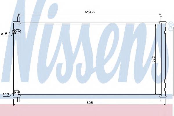NISSENS 940036 Конденсатор, кондиционер