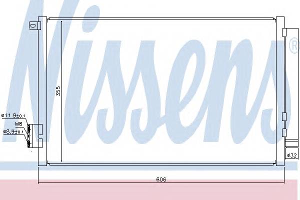 NISSENS 940396 Радиатор кондиционера NISSENS 940396 Радиатор кондиционера