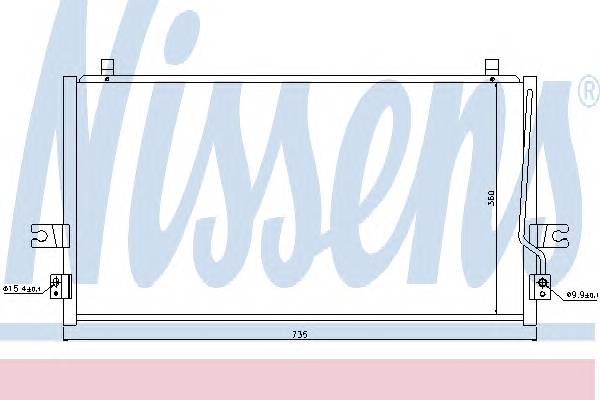 NISSENS 94297 Конденсатор, кондиционер NISSENS 94297 Конденсатор, кондиционер
