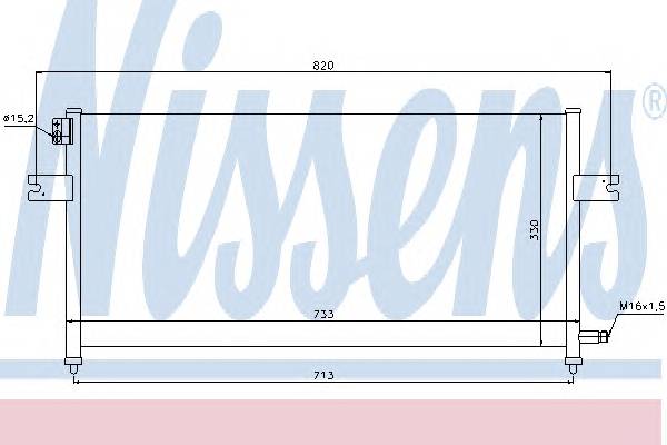 NISSENS 94759 Конденсатор, кондиціонер NISSENS 94759 Конденсатор, кондиціонер