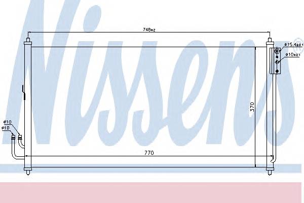 NISSENS 94907 Конденсатор, кондиционер NISSENS 94907 Конденсатор, кондиционер