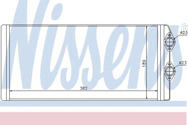 NISSENS 73629 Теплообменник, отопление с