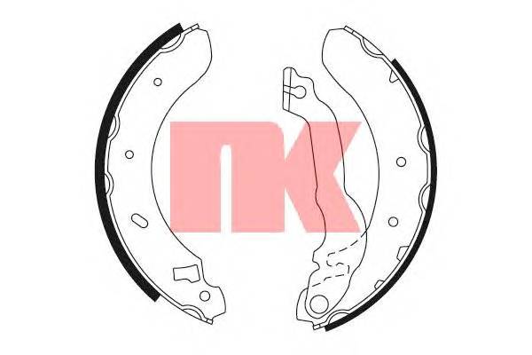 NK 2725537 Комплект тормозных колодок NK 2725537 Комплект тормозных колодок