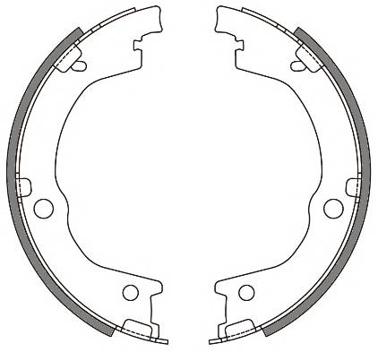 REMSA 4644.00 Комплект гальмівних колодо...
