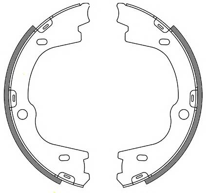 REMSA 4673.00 Комплект гальмівних колодо... REMSA 4673.00 Комплект гальмівних колодо...