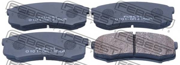 FEBEST 0101-GRJ150R Гальмівні колодки к-кт. FEBEST 0101-GRJ150R Гальмівні колодки к-кт.