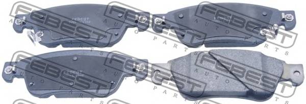 FEBEST 0201-CV36F Гальмівні колодки к-кт. FEBEST 0201-CV36F Гальмівні колодки к-кт.